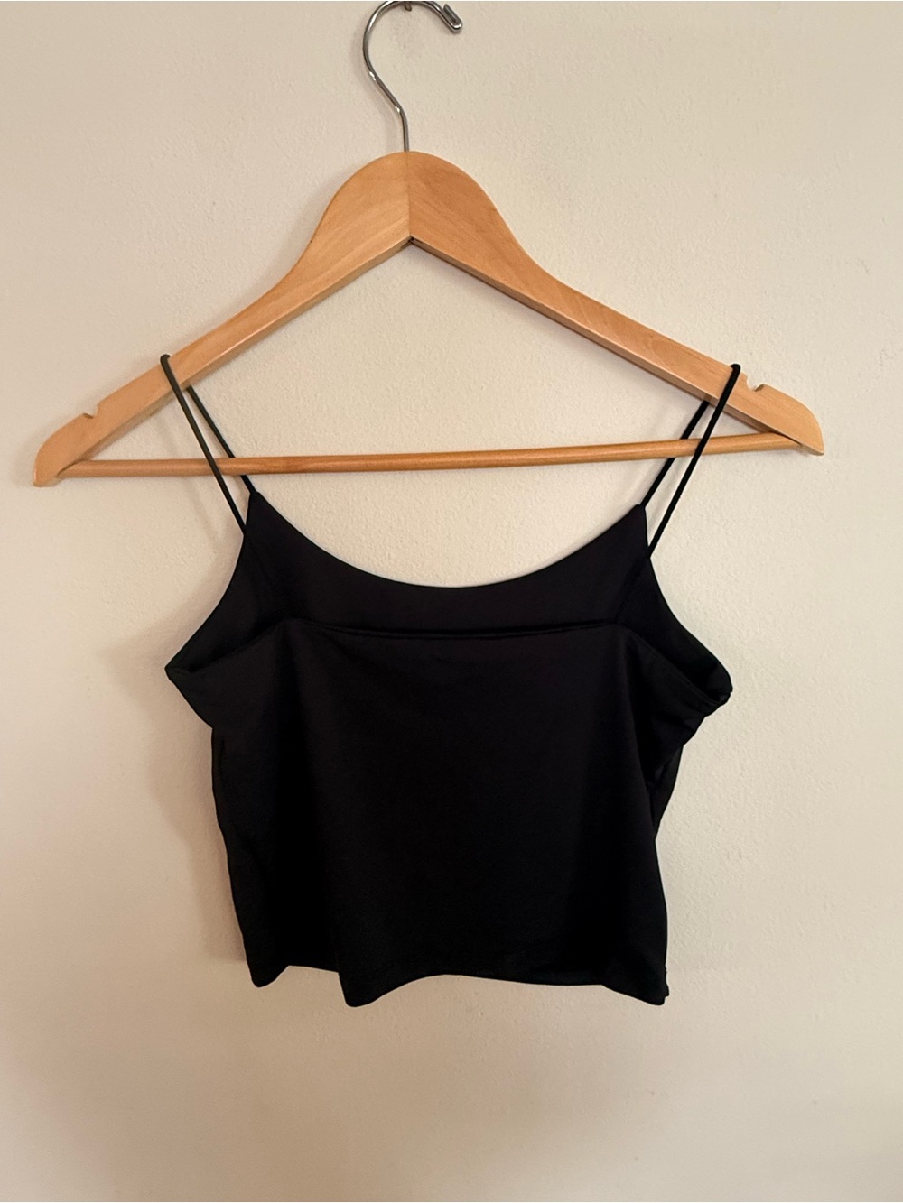 Black Spaghetti Strap Women's Tank Top